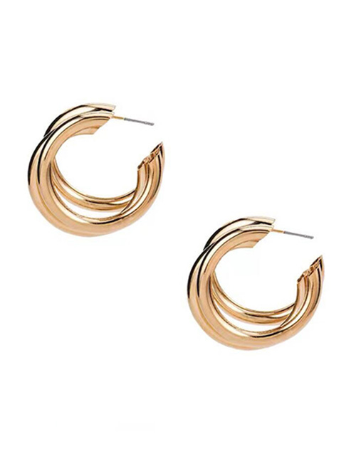 Fashion Gold Metal Earrings