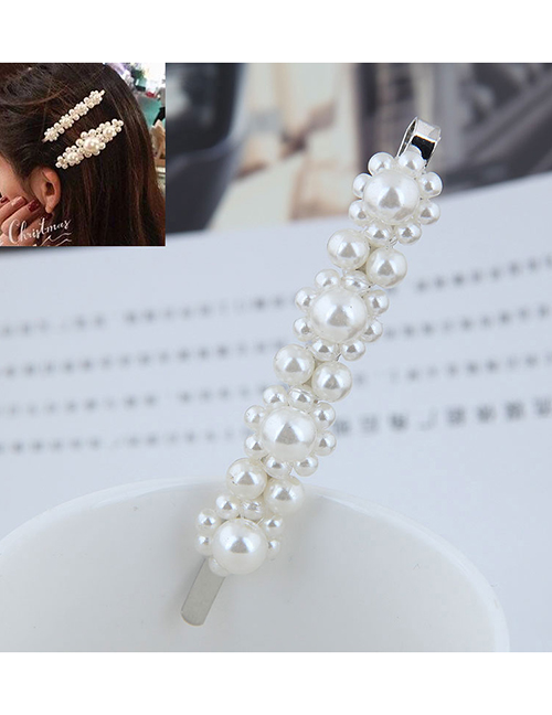 Fashion Silver (silver Bottom) Pearl Small Flower Hair