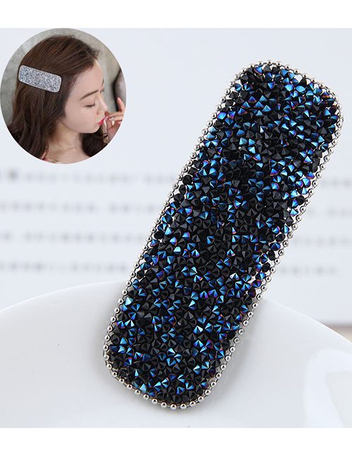 Fashion Royal Blue Water Droplet Rectangle Hair Clip