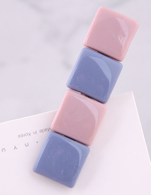 Fashion Pink + Blue Candy Color Hair Clip