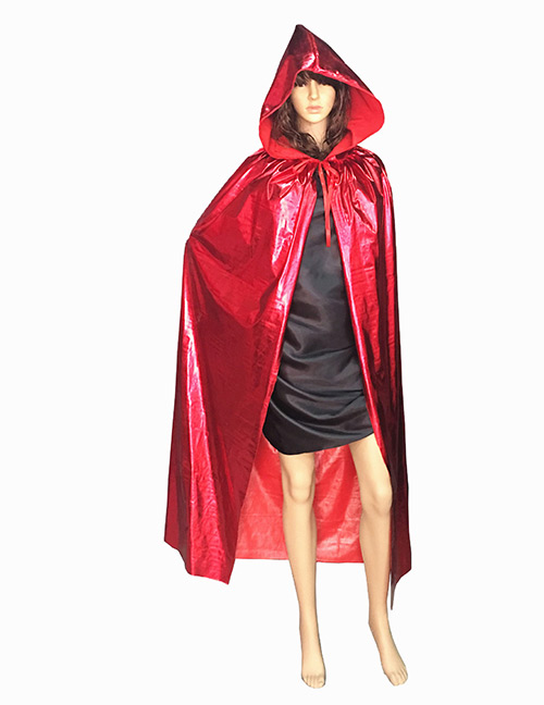 Fashion Red Pure Color Decorated Cosplay Costume(m)