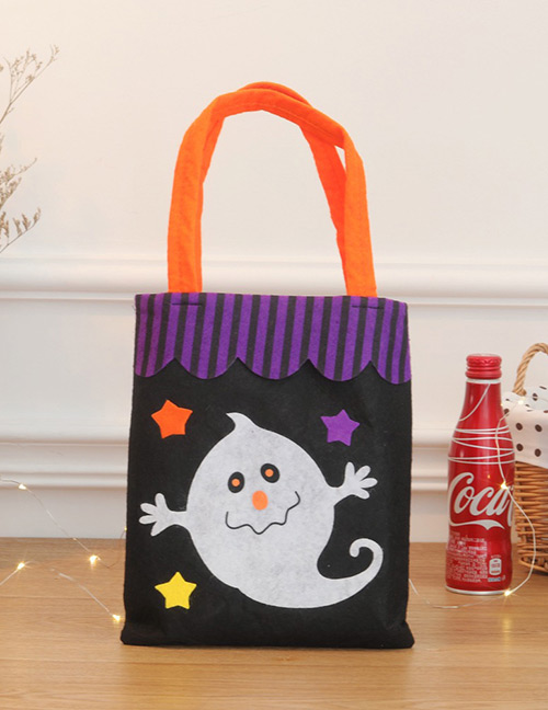 Fashion Black Ghost Pattern Decorated Cosplay Bag