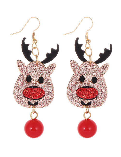 Fashion Multi-color Deer Shape Decorated Earrings