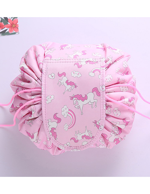 Fashion Pink Unicorn Pattern Decorated Cosmetic Bag