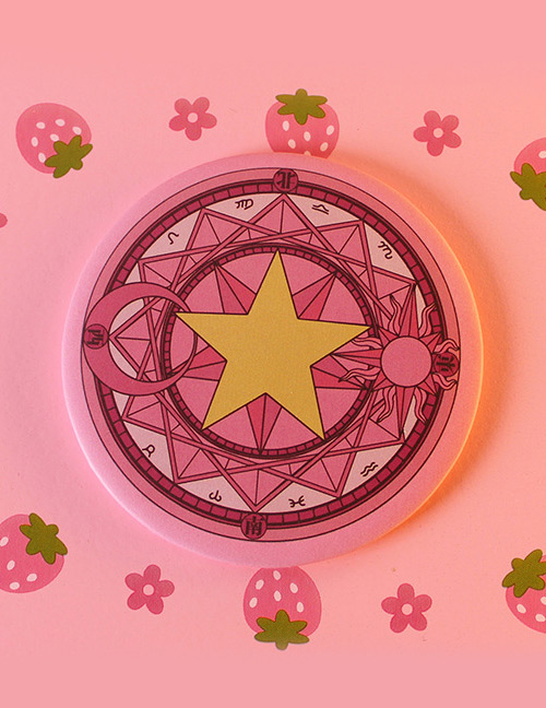 Fashion Pink Star Pattern Decorated Mirror
