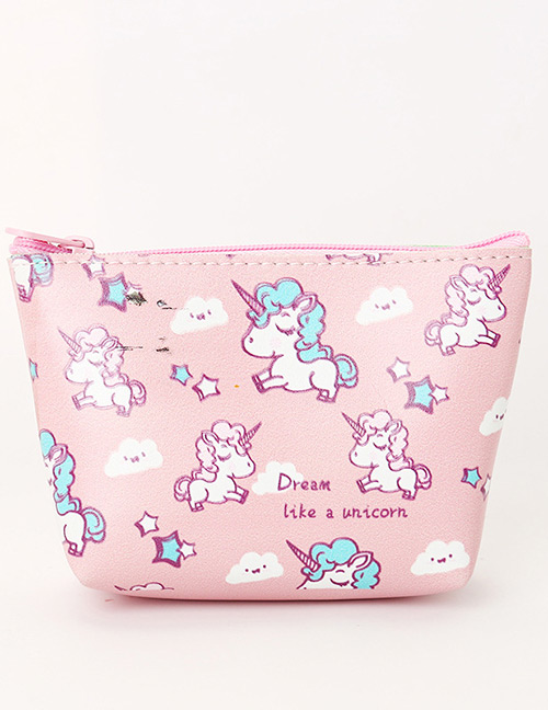 Fashion Pink Unicorn Pattern Decorated Storage Bag