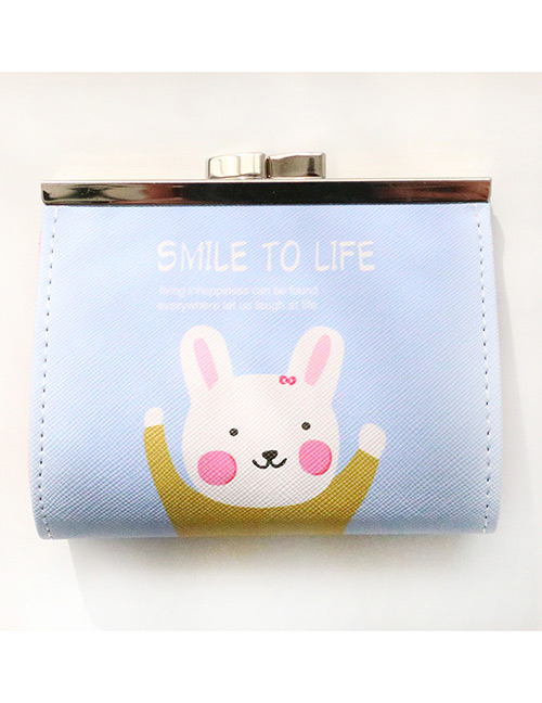 Fashion Multi-color Rabbit Pattern Decorated Wallet