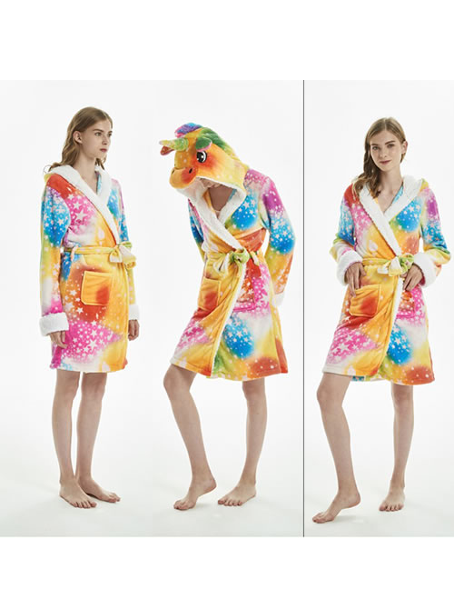 Fashion Multi-color Star Pattern Decorated Pajamas