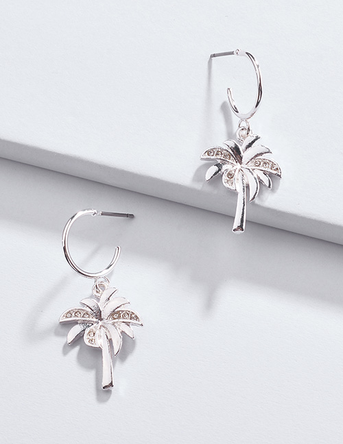 Fashion Silver Color Tree Shape Decorated Earrings