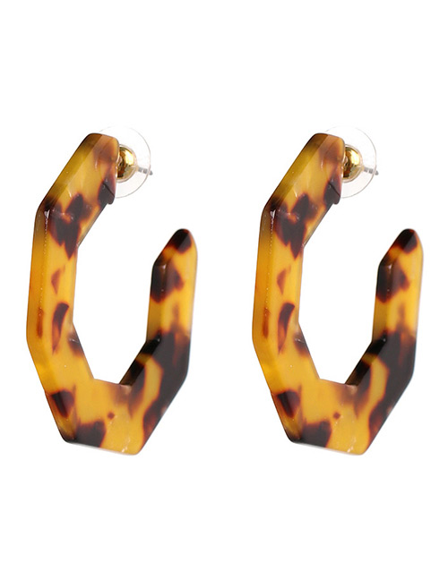 Fashion Yellow Geometric Shape Decorated Earrings