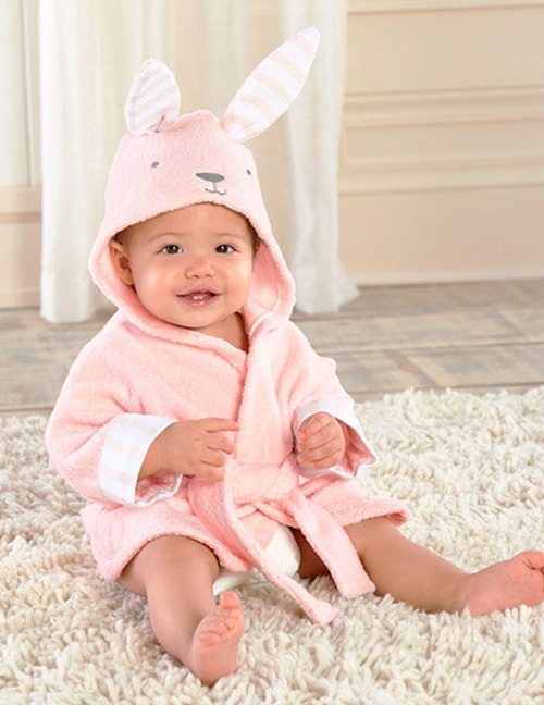 Fashion Pink Rabbit Shape Decorated Pajamas