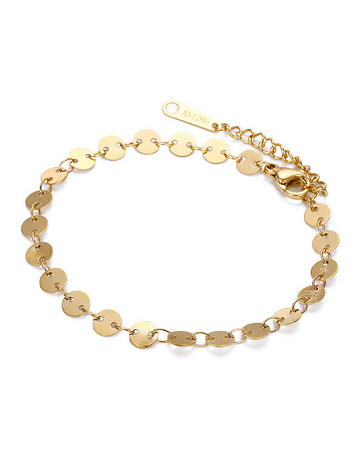 Fashion Gold Color Pure Color Decorated Bracelet