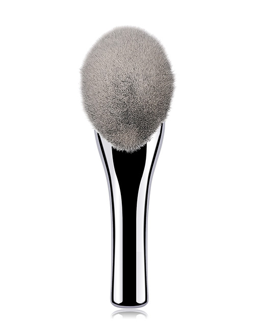 Fashion Silver Color Round Shape Decorated Makeup Brush