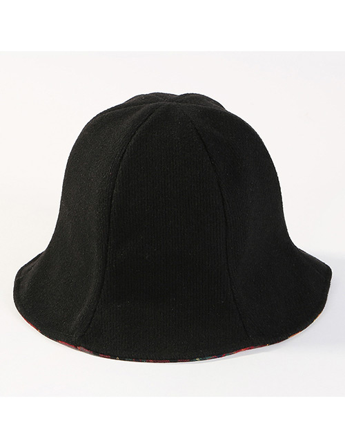 Fashion Black Pure Color Design Double-sided-use Hat