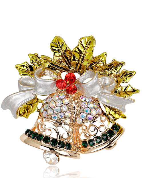 Fashion Gold Color Bell Shape Decorated Brooch