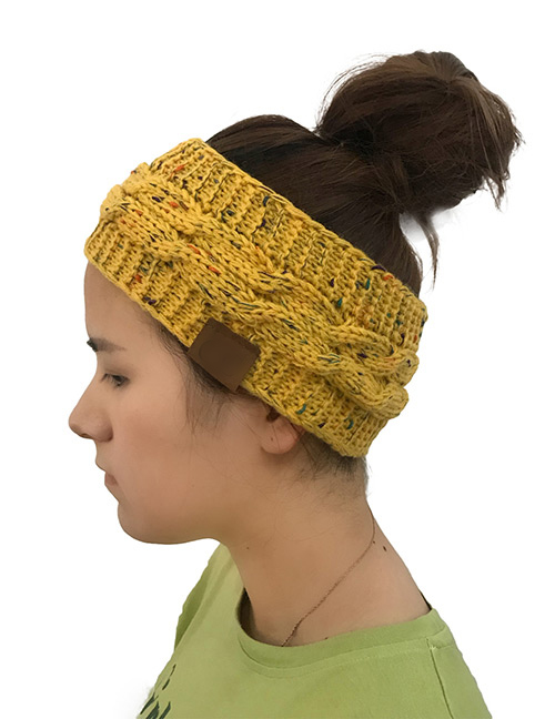 Fashion Yellow Letter Pattern Decorated Hat