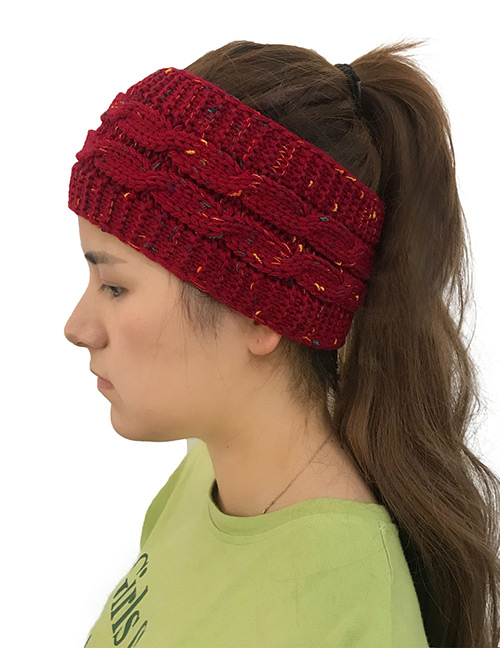 Fashion Red Color Matching Decorated Hat