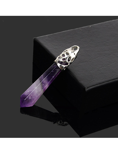 Fashion Purple Bullet Shape Decorated Simple Pendant