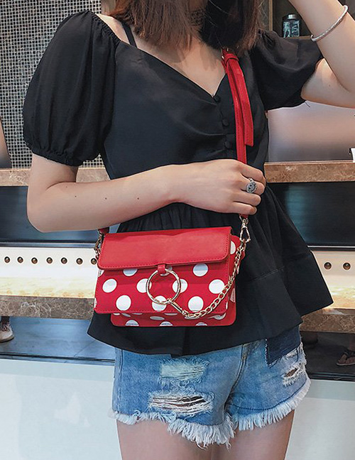 Fashion Red Dots Pattern Decorated Bag