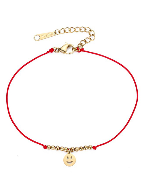 Fashion Red Smile Shape Decorated Bracelet