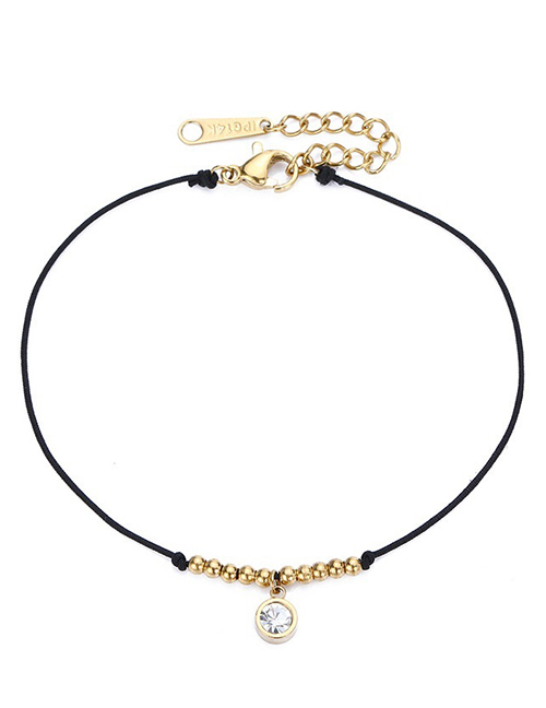 Fashion Black Diamond Decorated Simple Bracelet