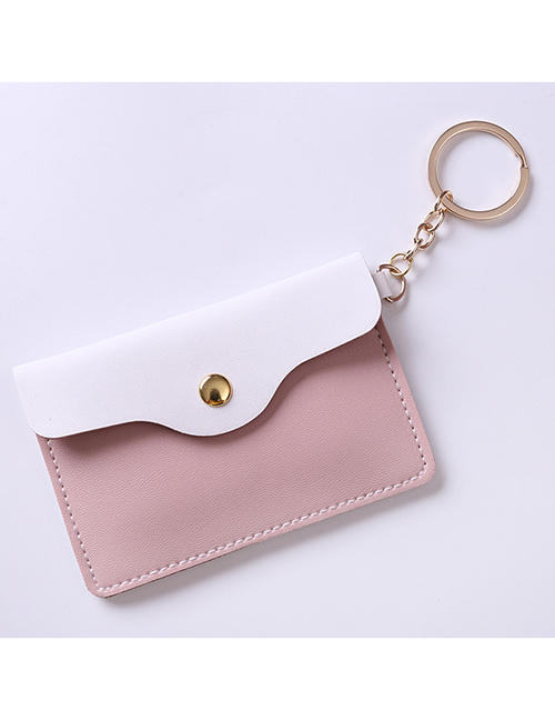 Fashion White+pink Color-matching Decorated Purse