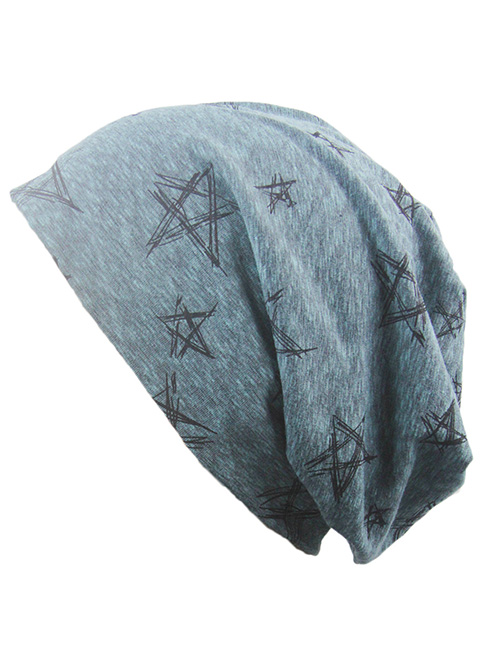 Fashion Blue Star Pattern Decorated Hat