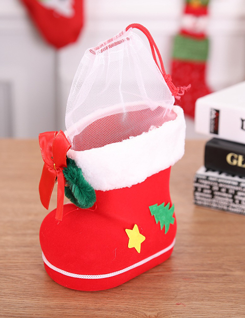 Fashion Red Bowknot Decorated Christmas Christmas Sock(l)