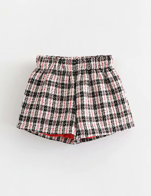 Fashion Multi-color Grids Pattern Decorated Short Pants