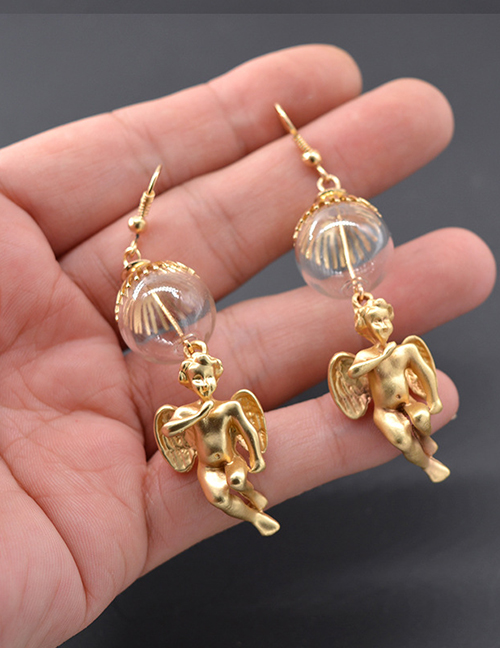 Fashion Gold Color Pure Color Decorated Earrings