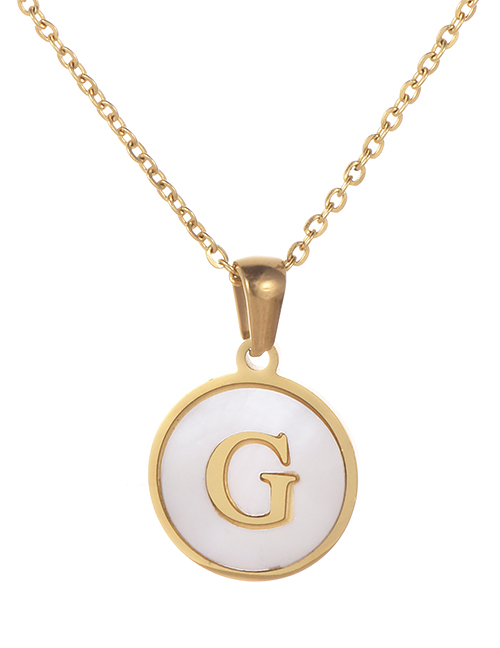 Fashion Gold Color Letter G Shape Decorated Necklace