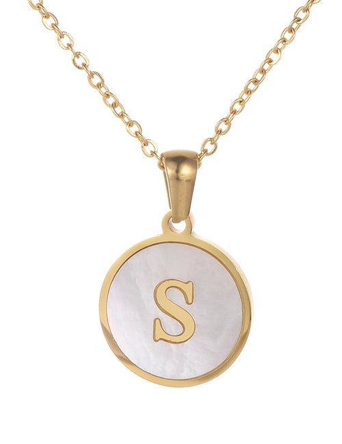 Fashion Gold Color Letter S Shape Decorated Necklace