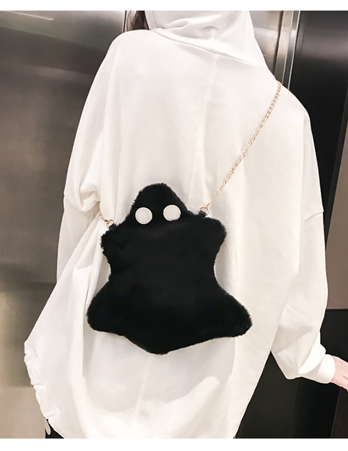 Fashion Black Cartoon Animals Shape Design Shoulder Bag