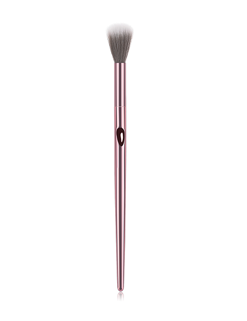 Fashion Pink+white Round Shape Design Cosmetic Brush(1pc)