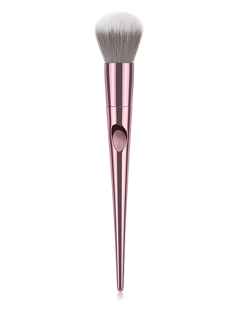 Fashion Pink+white Round Shape Design Cosmetic Brush(1pc)