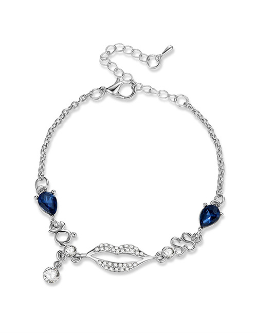 Fashion Navy Mouth&diamond Decorated Bracelet