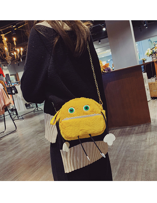 Fashion Yellow Cartoon Robot Shape Design Bag
