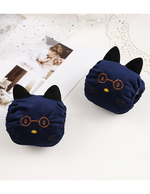 Fashion Navy Cat Shape Decorated Sleeve For Child