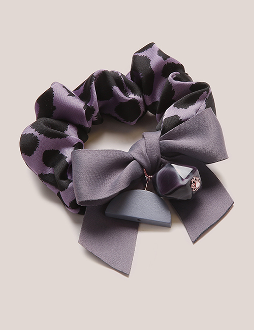 Fashion Purple Triangle Shape Decorated Hair Rope