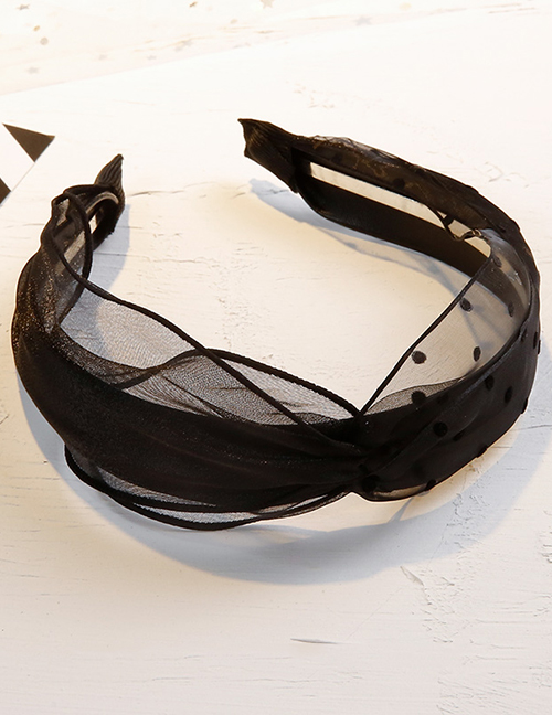 Simple Black Spot Pattern Decorated Headband