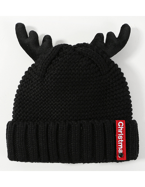 Lovely Black Ears Shape Design Knitted Hat