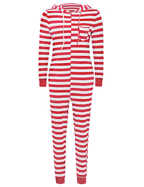Fashion Red+white Stripe Pattern Design Household Clothes For Father