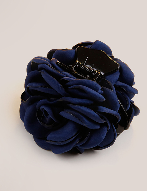 Fashion Sapphire Blue Flower Shape Decorated Hair Clip