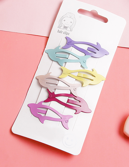 Lovely Muti-color Fish Shape Design Child Hairpin(6pcs)