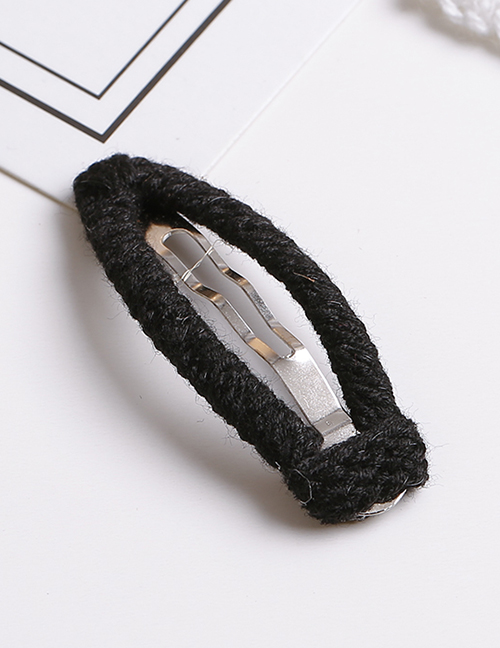 Lovely Black Pure Color Design Simple Hair Clip