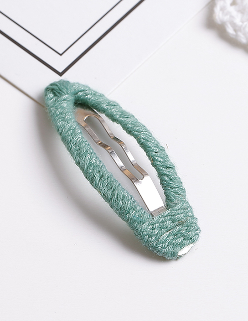 Lovely Green Pure Color Design Simple Hair Clip