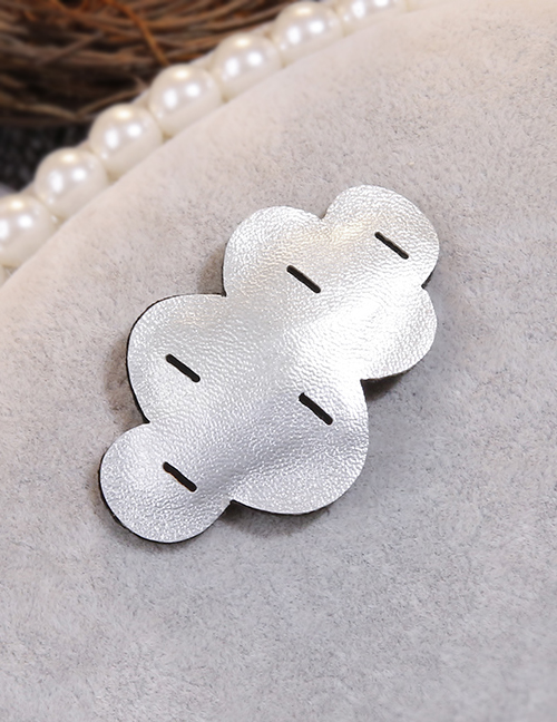 Lovely Silver Color Clouds Shape Design Pure Color Hairpin(small)