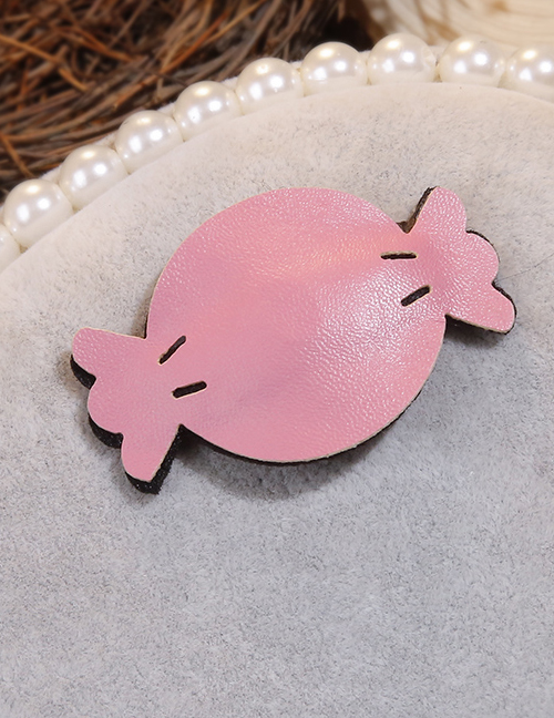 Lovely Pink Candy Shape Design Pure Color Hairpin(small)