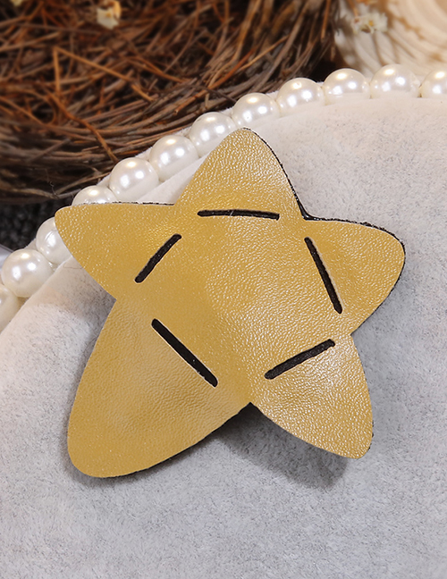 Lovely Yellow Pure Color Design Star Shape Hairpin(large)