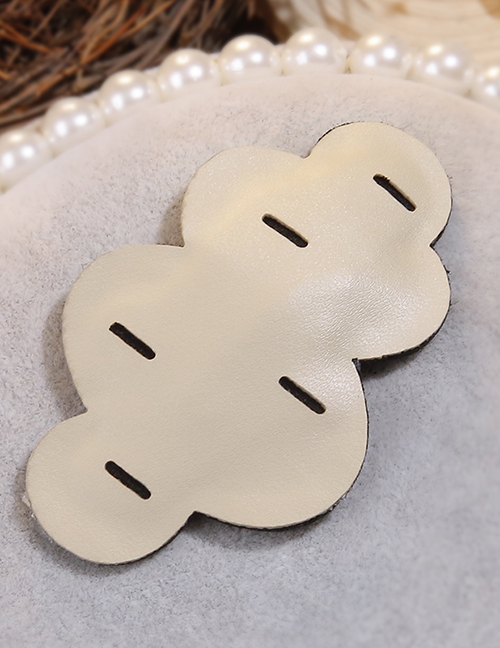Lovely Khaki Pure Color Design Clouds Shape Hairpin(large)
